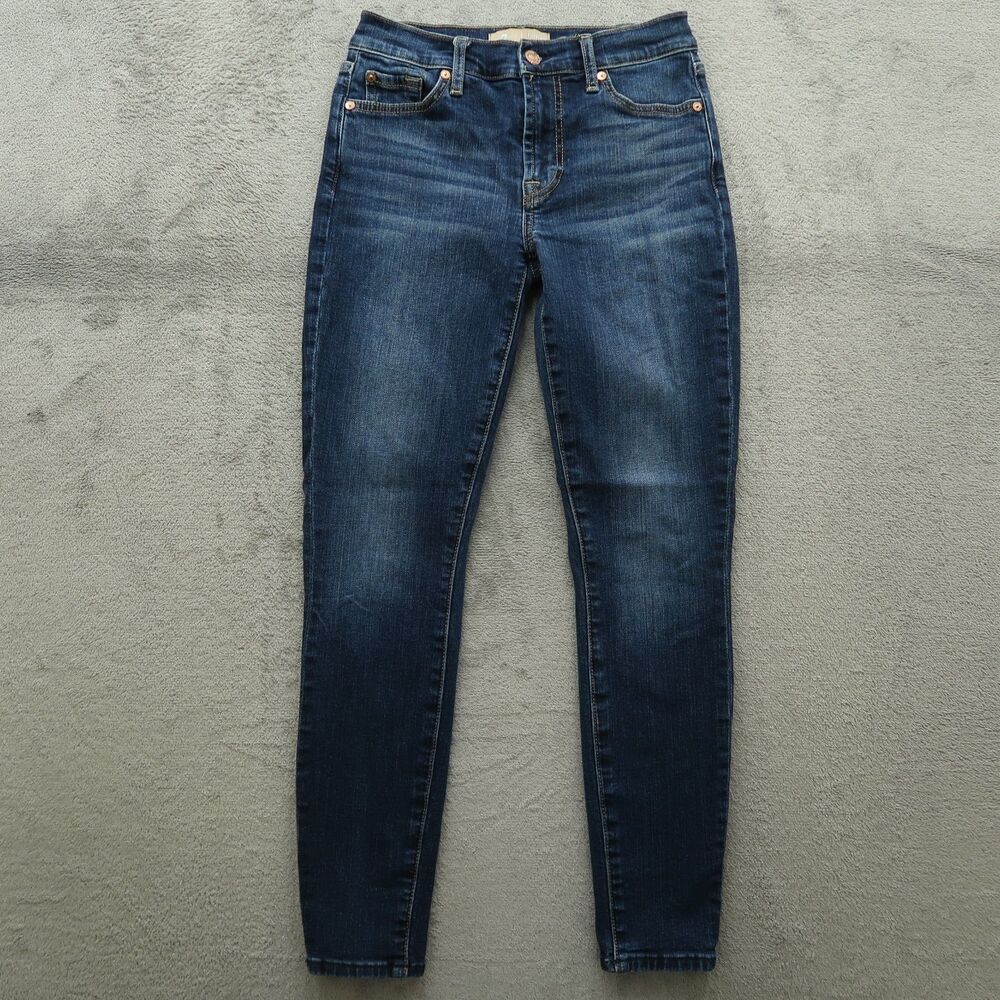 7 For All Mankind Jeans Women's Size 27 Mid-Rise Ankle Skinny Denim 28" Inseam
